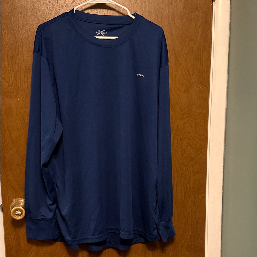 XTEC Blue Men's Long Sleeve Shirt size XXL